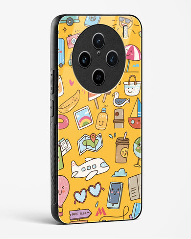 Vintage Travel Glass Case Phone Cover (Vivo)