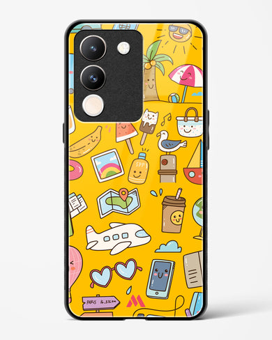 Vintage Travel Glass Case Phone Cover (Vivo)