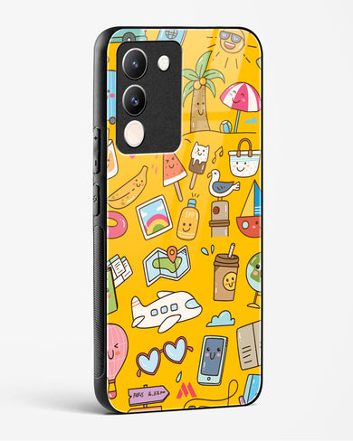 Vintage Travel Glass Case Phone Cover (Vivo)