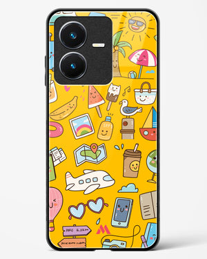 Vintage Travel Glass Case Phone Cover (Vivo)