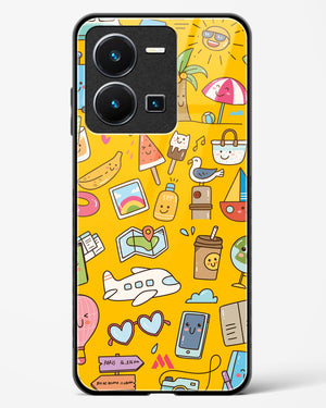 Vintage Travel Glass Case Phone Cover (Vivo)