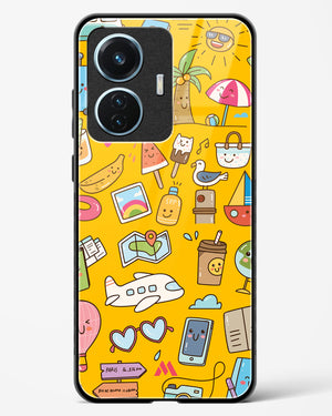 Vintage Travel Glass Case Phone Cover (Vivo)