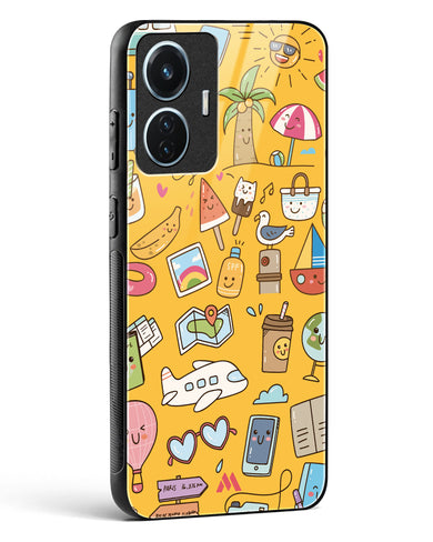Vintage Travel Glass Case Phone Cover (Vivo)