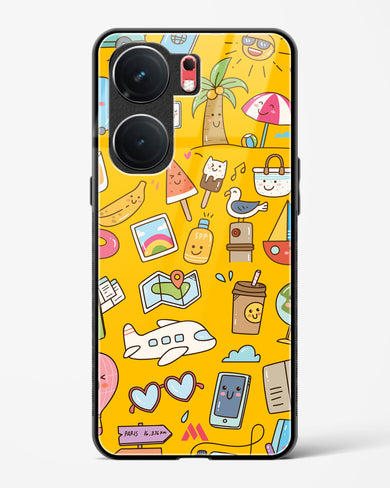 Vintage Travel Glass Case Phone Cover (Vivo)