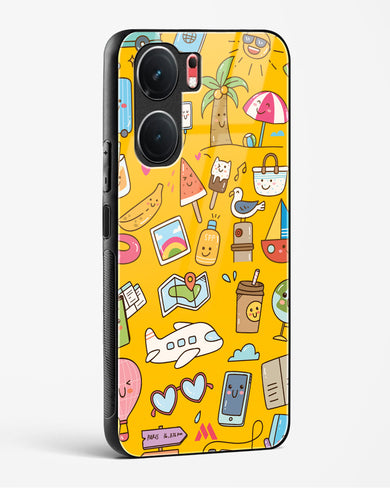 Vintage Travel Glass Case Phone Cover (Vivo)