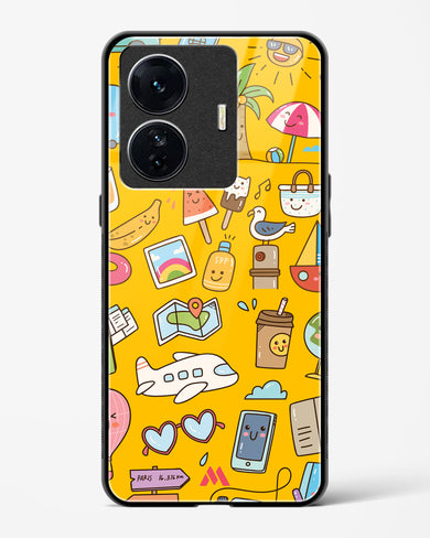 Vintage Travel Glass Case Phone Cover (Vivo)