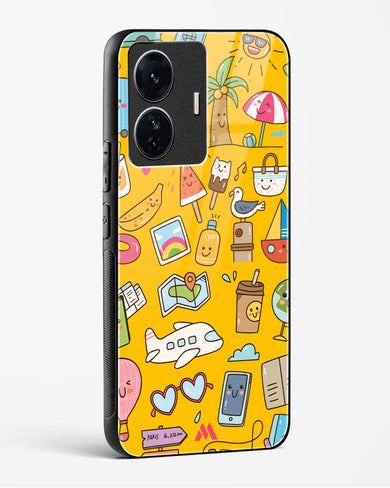 Vintage Travel Glass Case Phone Cover (Vivo)