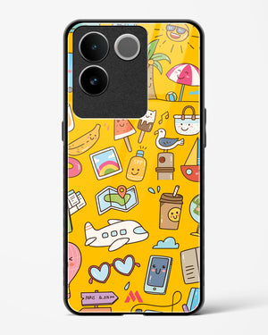 Vintage Travel Glass Case Phone Cover (Vivo)