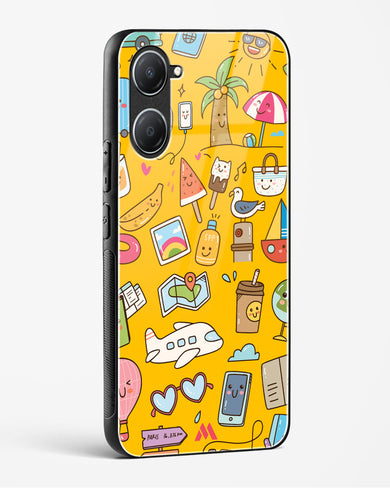 Vintage Travel Glass Case Phone Cover (Vivo)