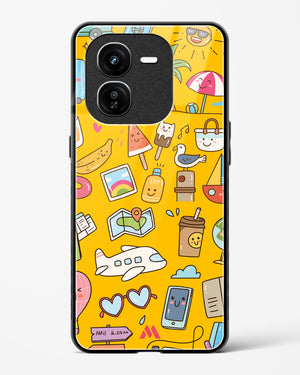 Vintage Travel Glass Case Phone Cover (Vivo)