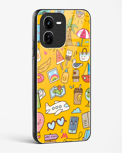 Vintage Travel Glass Case Phone Cover (Vivo)