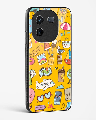 Vintage Travel Glass Case Phone Cover (Vivo)