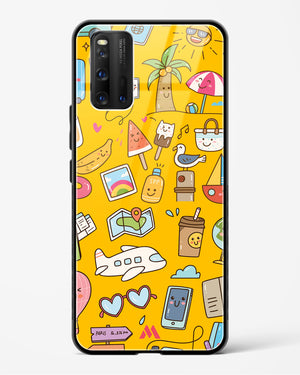 Vintage Travel Glass Case Phone Cover (Vivo)