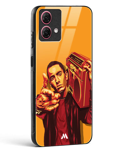 Eminem Rap God Tribute Glass Case Phone Cover-(Motorola)