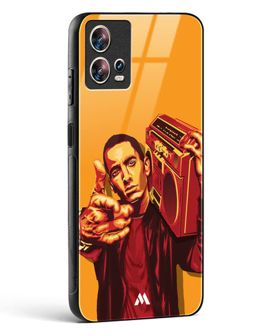 Eminem Rap God Tribute Glass Case Phone Cover-(Motorola)