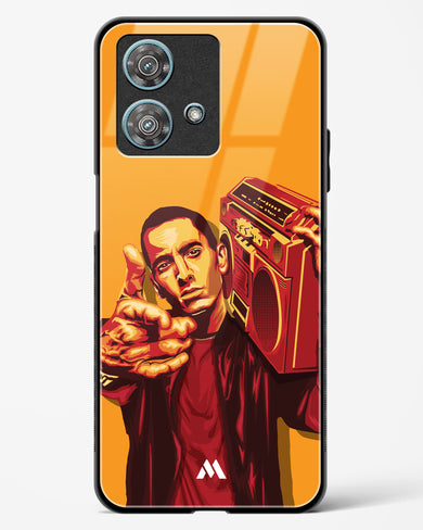 Eminem Rap God Tribute Glass Case Phone Cover-(Motorola)