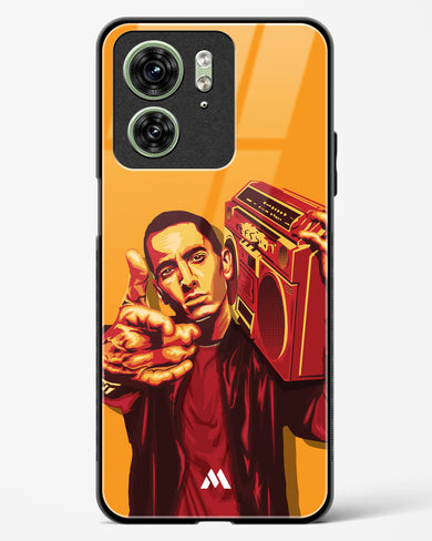 Eminem Rap God Tribute Glass Case Phone Cover-(Motorola)