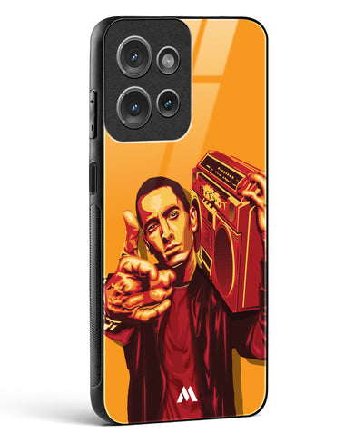 Eminem Rap God Tribute Glass Case Phone Cover (Motorola)