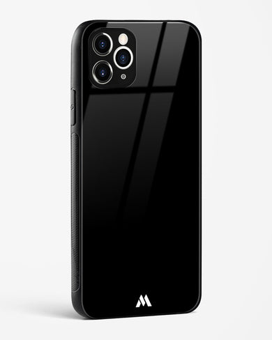 The All Black Glass Case Phone Cover (Apple)