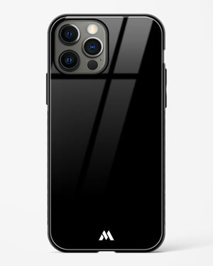 The All Black Glass Case Phone Cover (Apple)
