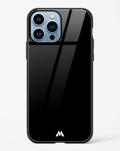 The All Black Glass Case Phone Cover (Apple)