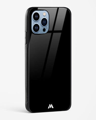 The All Black Glass Case Phone Cover (Apple)