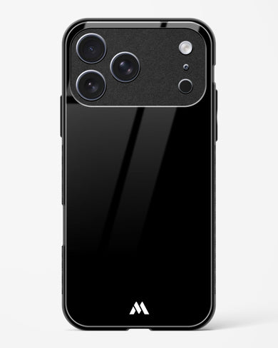 The All Black Glass Case Phone Cover (Apple)