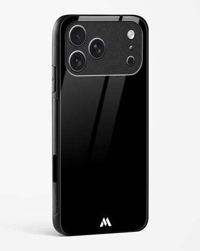 The All Black Glass Case Phone Cover (Apple)