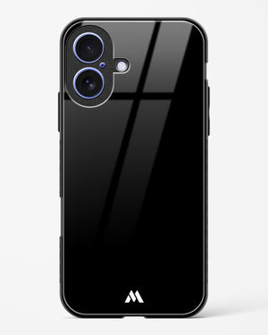 The All Black Glass Case Phone Cover (Apple)