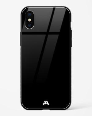 The All Black Glass Case Phone Cover (Apple)