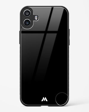 The All Black Glass Case Phone Cover (Nothing)