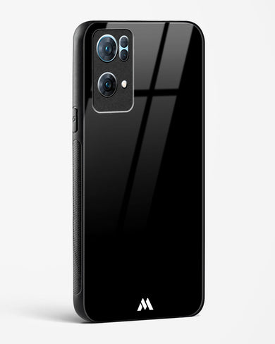 The All Black Glass Case Phone Cover (Oppo)