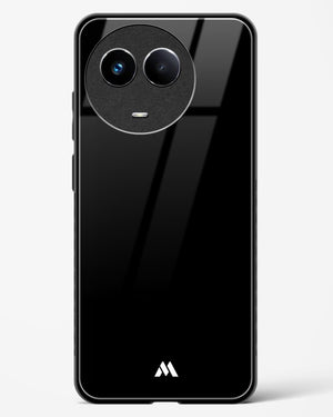 The All Black Glass Case Phone Cover (Realme)