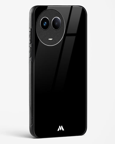 The All Black Glass Case Phone Cover (Realme)