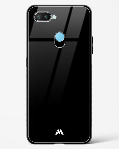 The All Black Glass Case Phone Cover (Realme)