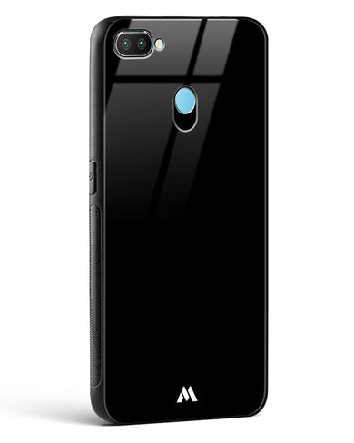 The All Black Glass Case Phone Cover (Realme)