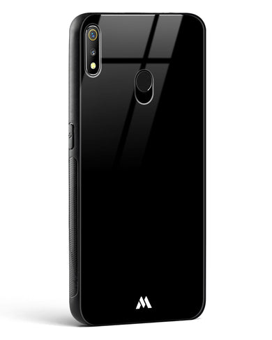 The All Black Glass Case Phone Cover (Realme)