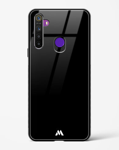 The All Black Glass Case Phone Cover (Realme)