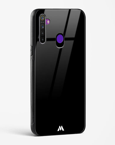 The All Black Glass Case Phone Cover (Realme)