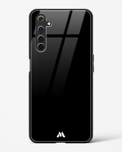 The All Black Glass Case Phone Cover (Realme)