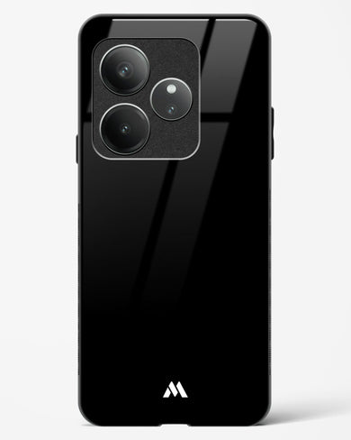 The All Black Glass Case Phone Cover (Realme)