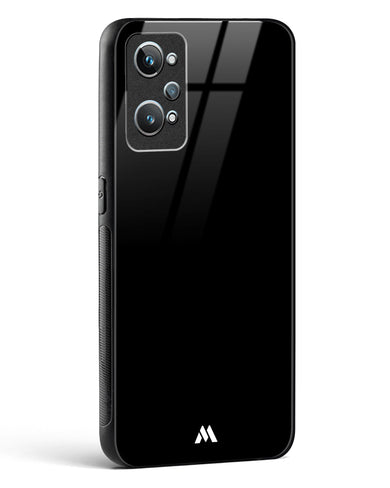 The All Black Glass Case Phone Cover (Realme)