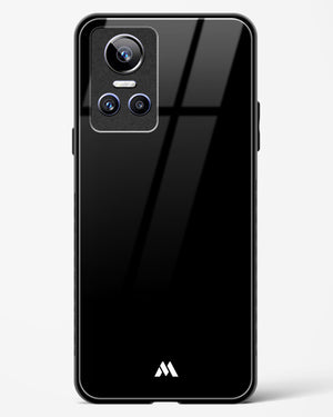 The All Black Glass Case Phone Cover (Realme)