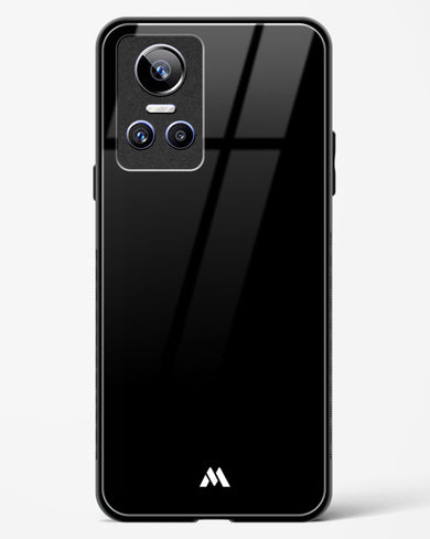 The All Black Glass Case Phone Cover (Realme)