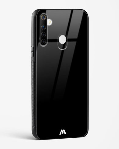 The All Black Glass Case Phone Cover (Realme)