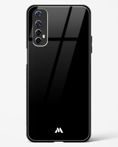 The All Black Glass Case Phone Cover (Realme)