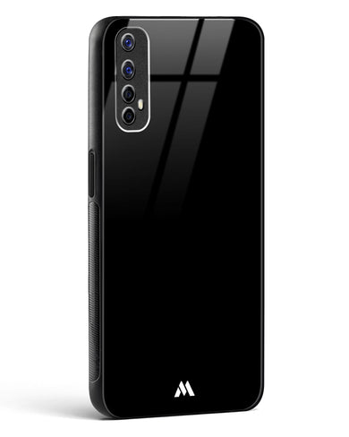 The All Black Glass Case Phone Cover (Realme)