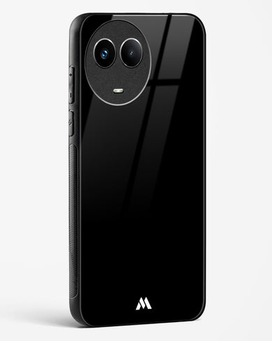 The All Black Glass Case Phone Cover (Realme)