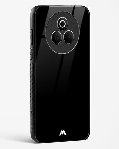 The All Black Glass Case Phone Cover (Realme)
