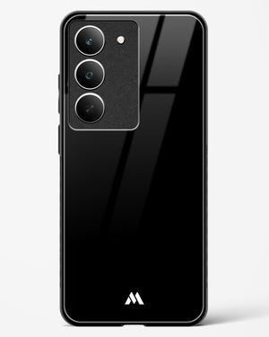 The All Black Glass Case Phone Cover (Realme)